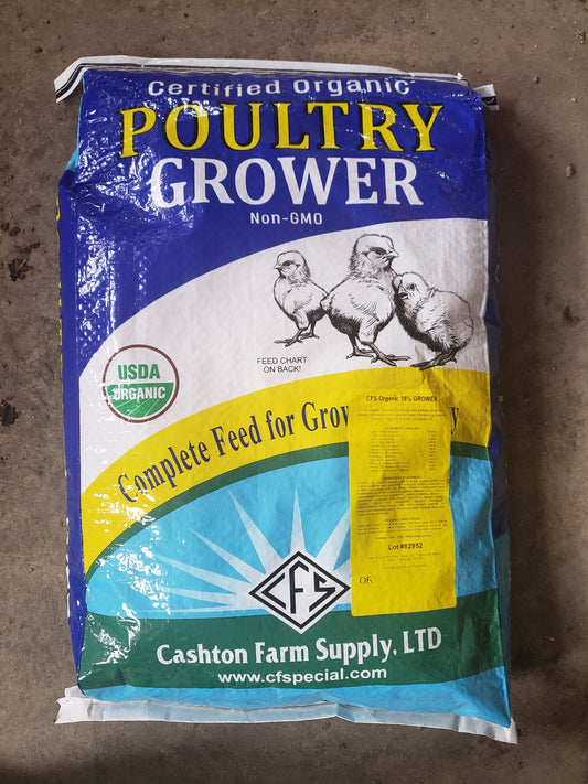 Organic Poultry Grower Feed - 40 lb Bag