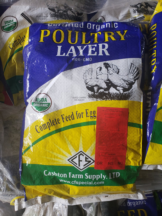 Organic Corn/Soy Free Peak Layer Feed - 40 lb Bag