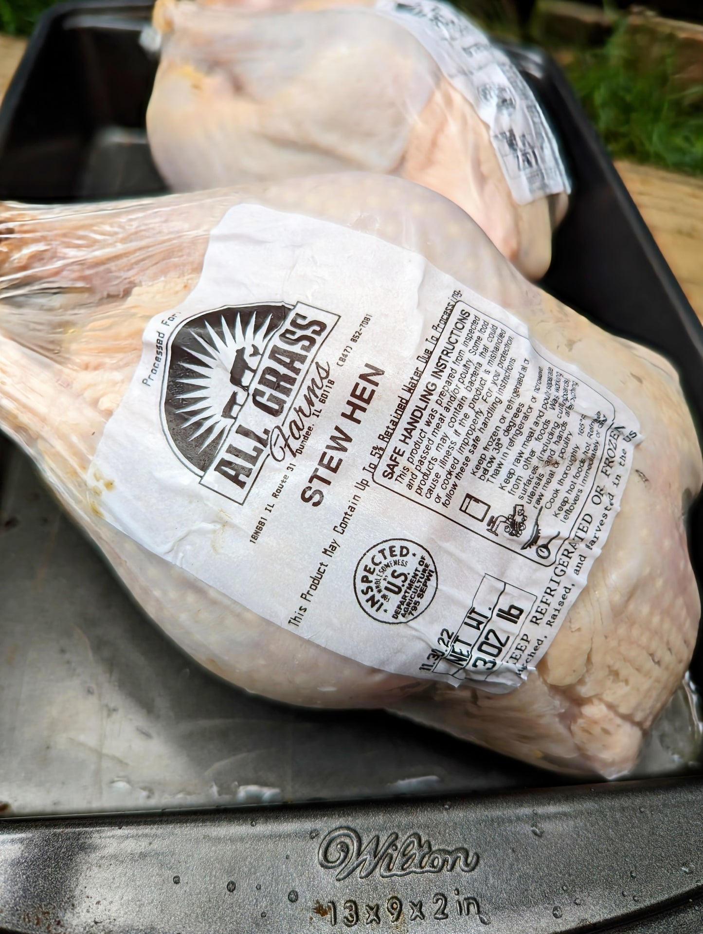 Pasture-raised Soy/Corn Free Stewing Hens - Whole - Pack of 6