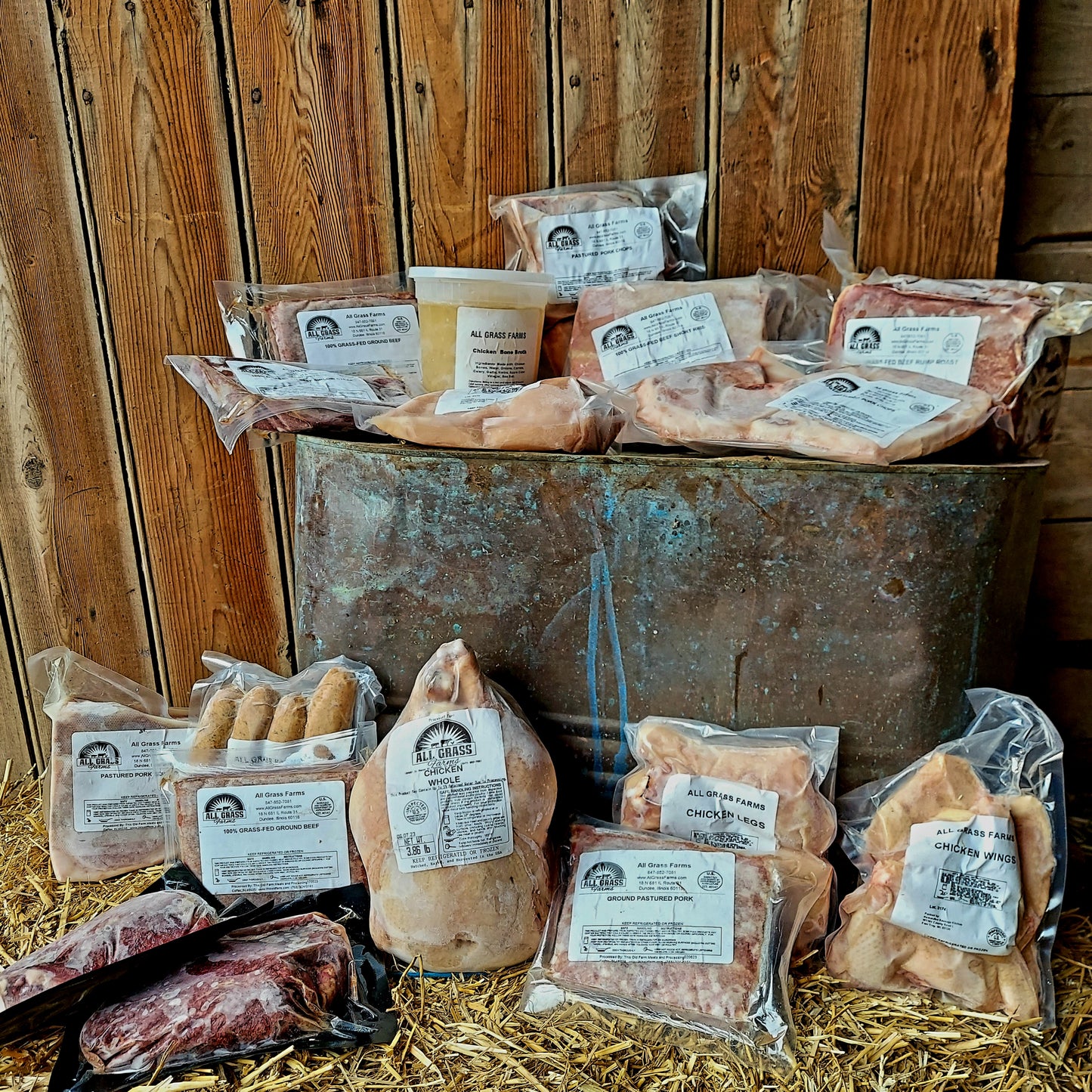 grassfed and grass finished dry aged beef pasture raised pork no corn and no soy poultry sampler for many perfect dinners