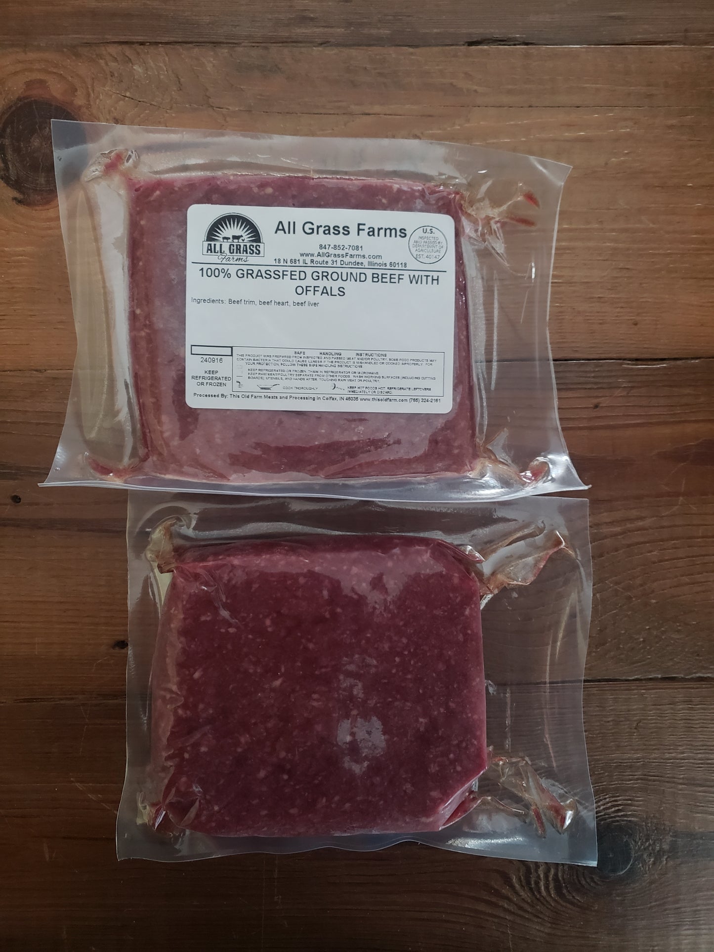 ** ONLINE ONLY** 25 lb Grass Fed Ancestral Blend Ground Beef Pack