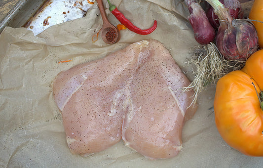 Pasture Raised Chicken Breast - Boneless and skinless - Organic No Corn / No Soy Feed