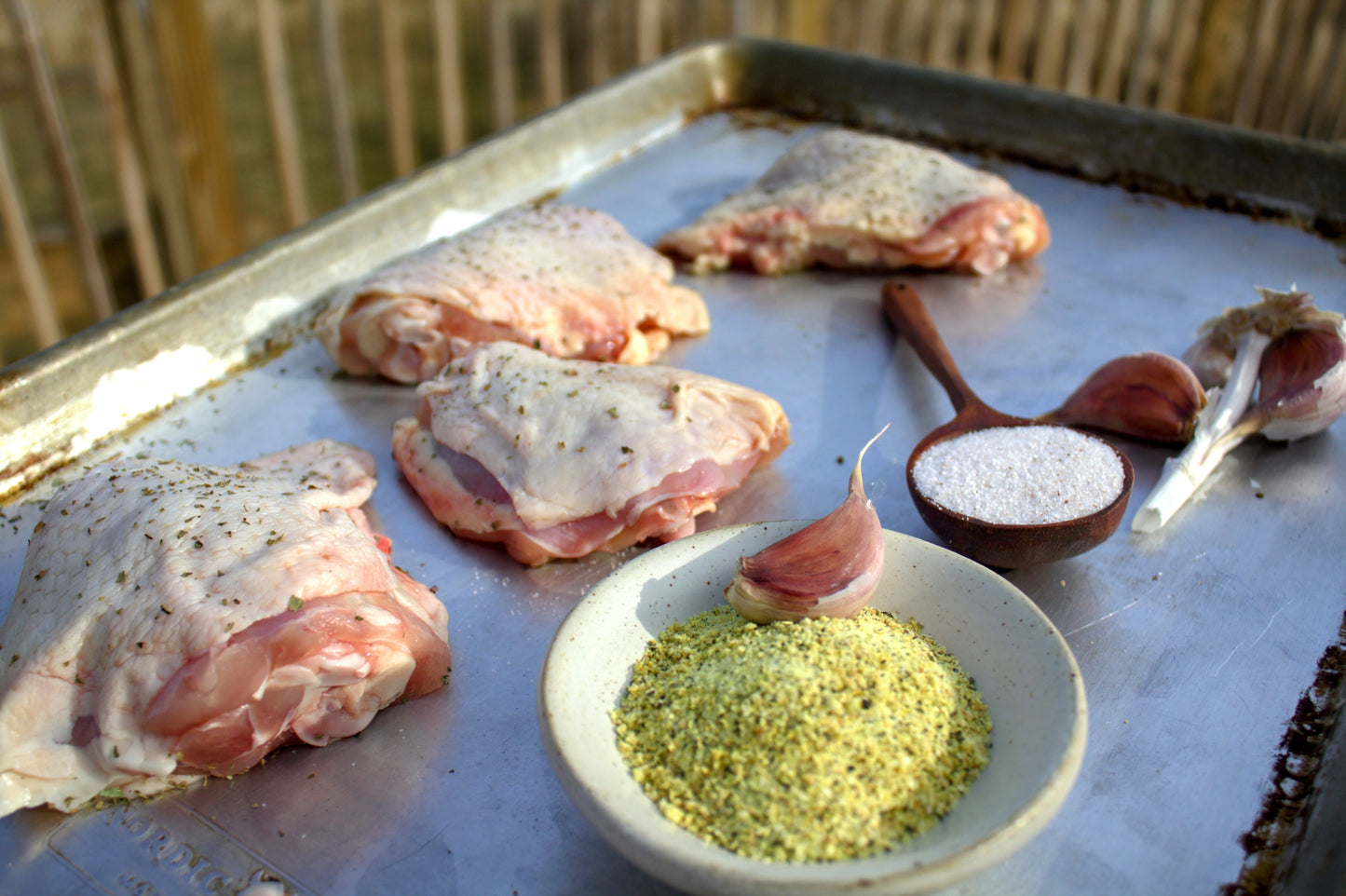 Pasture Raised Chicken Thighs - Organic No Corn / No Soy Feed